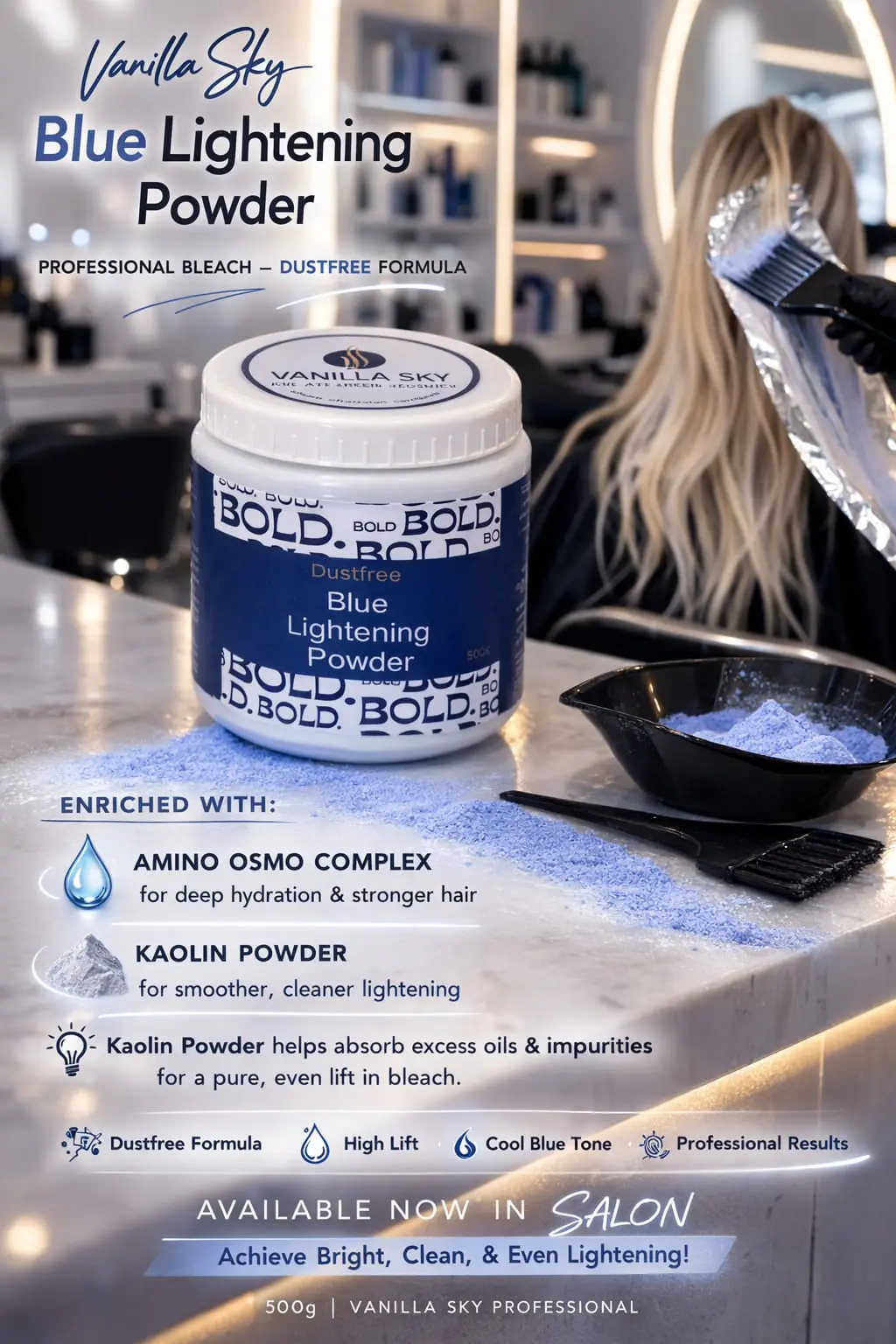 Vanilla Sky Blue Lightening Powder